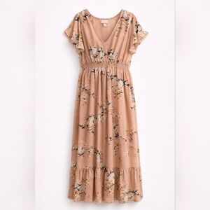 Isabel Maternity by Ingrid & Isabel Blush Floral Maternity Maxi Dress